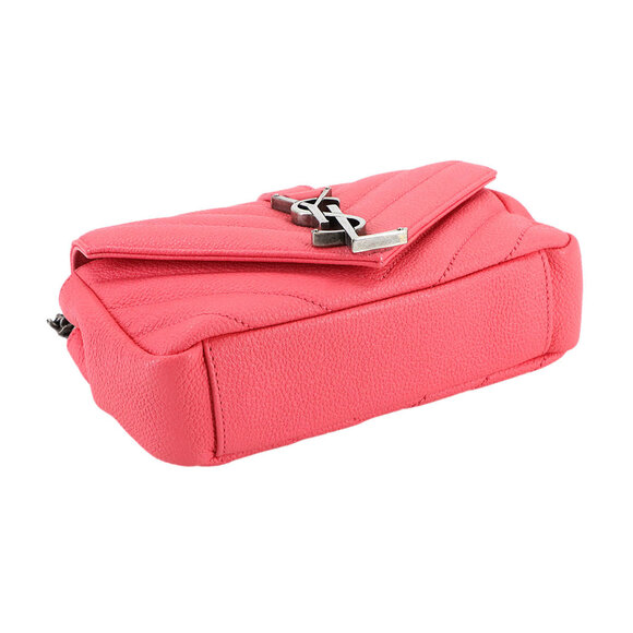 Saint Laurent Baby Chai Chain Shoulder Bag in Pink Leather (399289) - Picture 4 of 10